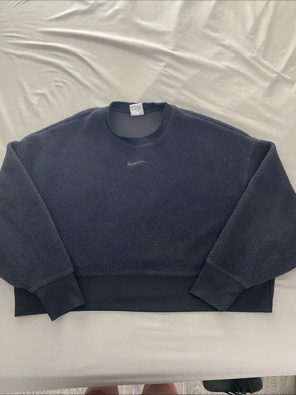 Nike Women’s Black Sherpa Crewneck Sweatshirt